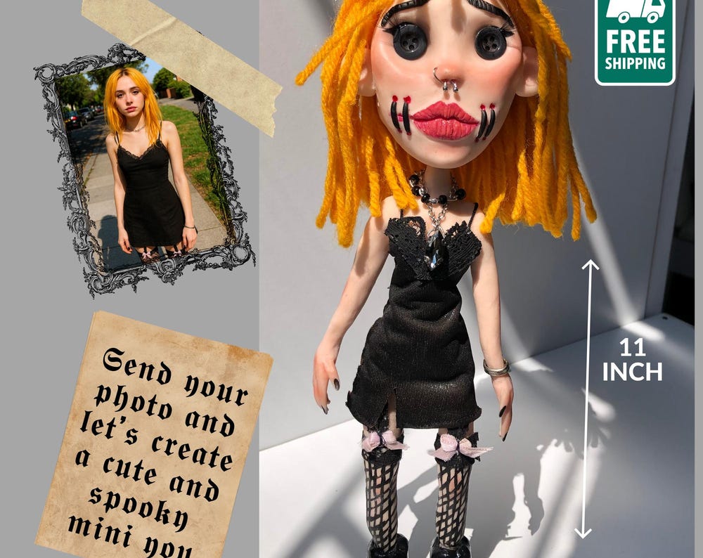 Custom Spooky Style Mini Me Doll